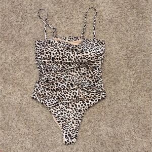 Victoria's Secret animal print one piece swim suit